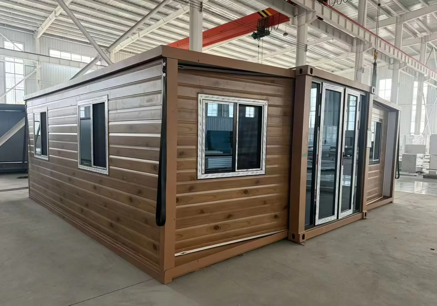20 ft house exterior with two long-side windows